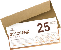 Geschenkgutschein - mit Couvert - 25 Franken Geschenkgutschein - mit Couvert - 25 Franken