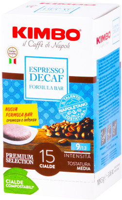 Kimbo - Decaf Formula Bar - 15 E.S.E. Pads