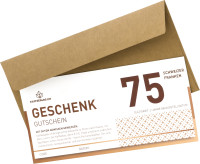 Geschenkgutschein - mit Couvert - 75 Franken Geschenkgutschein - mit Couvert - 75 Franken