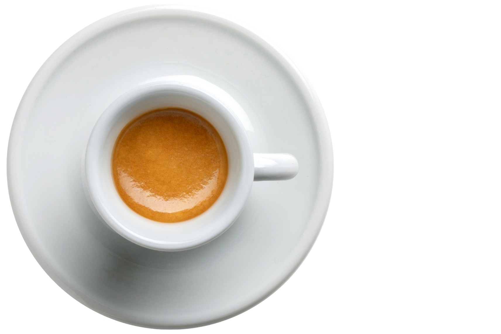 Tasse Espresso mit Teller aus ESE Pads