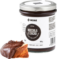 Moak Crema - Haselnuss & Kakao - Glas 180g Moak Crema - Haselnuss & Kakao - Glas 180g