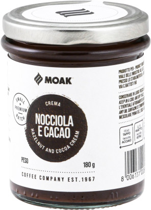 Moak Crema - Haselnuss & Kakao - Glas 180g