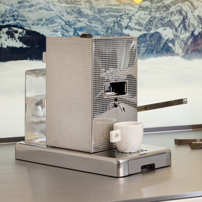 La Piccola Piccola - E.S.E. Kaffeemaschine - Inox Perla