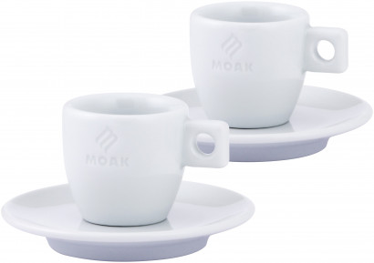 Moak Uno - Espresso - 6 Tassen mit Unterteller