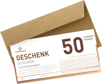 Geschenkgutschein - mit Couvert - 50 Franken Geschenkgutschein - mit Couvert - 50 Franken