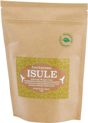 Isule - Pure Espresso - 20 E.S.E. Pads (Beutel)