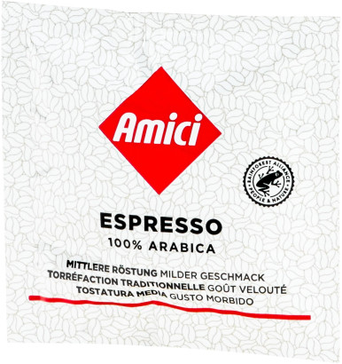 Amici Servings - Espresso - 18 E.S.E. Pads